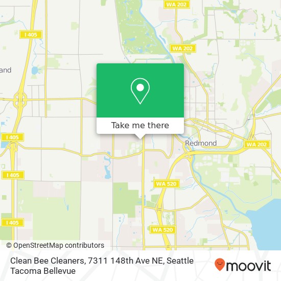Mapa de Clean Bee Cleaners, 7311 148th Ave NE