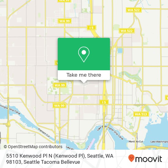 5510 Kenwood Pl N (Kenwood Pl), Seattle, WA 98103 map