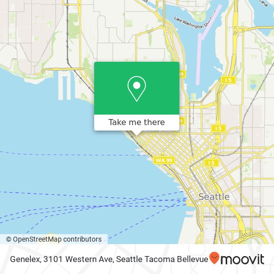 Mapa de Genelex, 3101 Western Ave