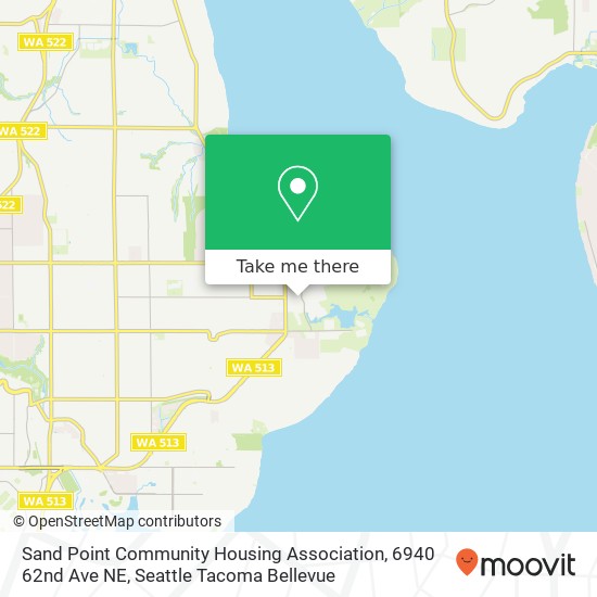 Sand Point Community Housing Association, 6940 62nd Ave NE map