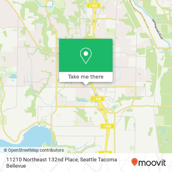 Mapa de 11210 Northeast 132nd Place, 11210 NE 132nd Pl, Kirkland, WA 98034, USA