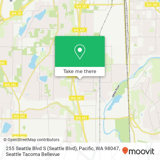 Mapa de 255 Seattle Blvd S (Seattle Blvd), Pacific, WA 98047