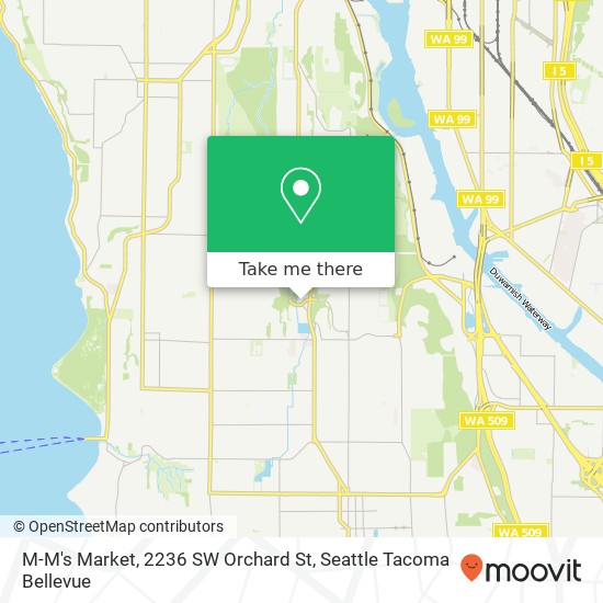 Mapa de M-M's Market, 2236 SW Orchard St