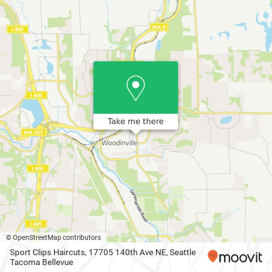 Sport Clips Haircuts, 17705 140th Ave NE map