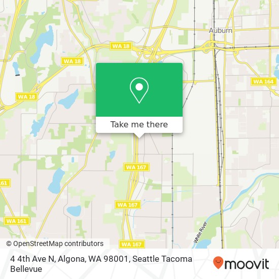 Mapa de 4 4th Ave N, Algona, WA 98001