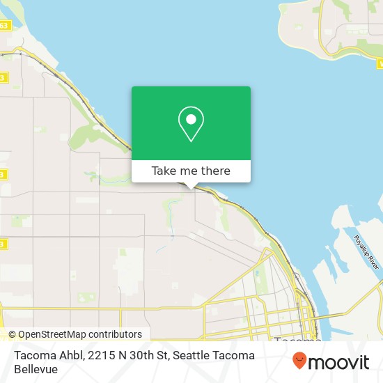 Tacoma Ahbl, 2215 N 30th St map