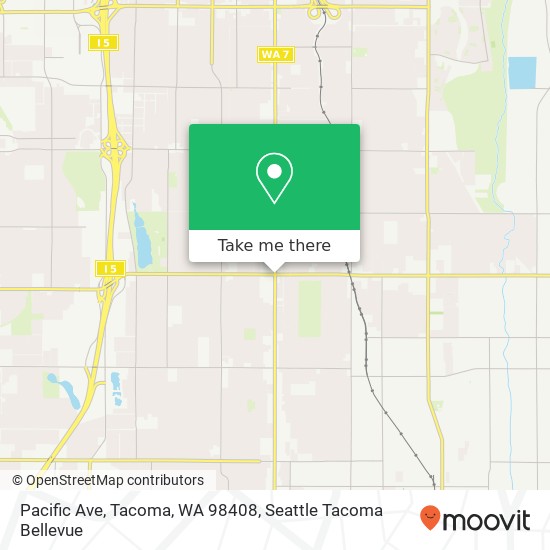 Mapa de Pacific Ave, Tacoma, WA 98408