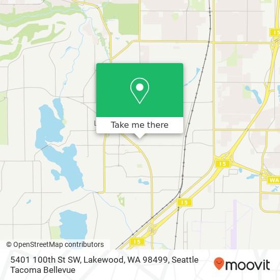 5401 100th St SW, Lakewood, WA 98499 map