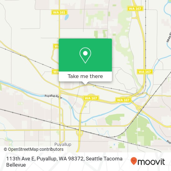 113th Ave E, Puyallup, WA 98372 map