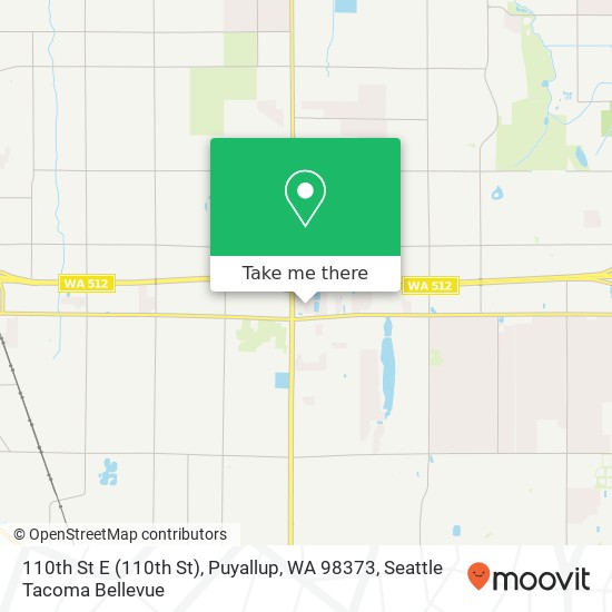 Mapa de 110th St E (110th St), Puyallup, WA 98373