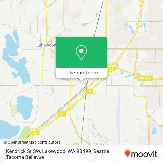 Kendrick St SW, Lakewood, WA 98499 map