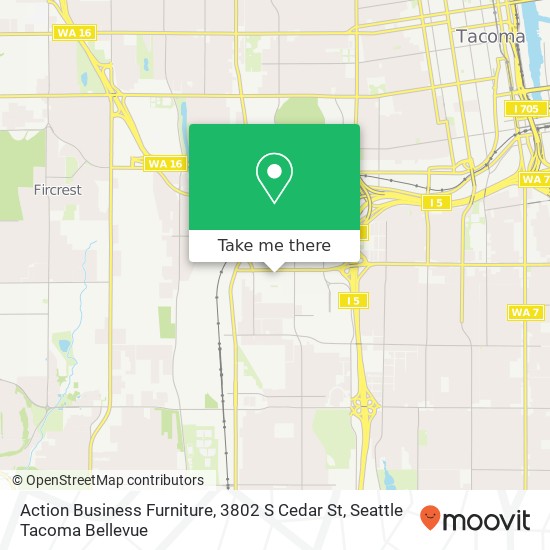 Action Business Furniture, 3802 S Cedar St map