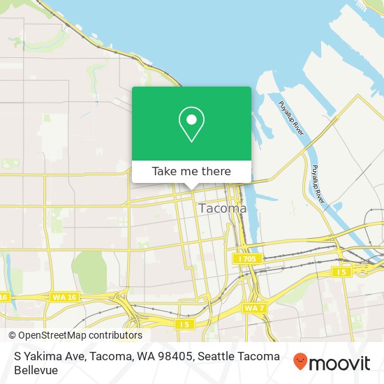 S Yakima Ave, Tacoma, WA 98405 map