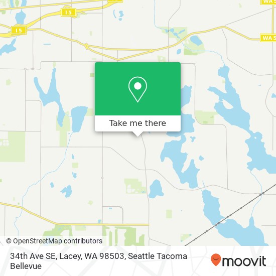 Mapa de 34th Ave SE, Lacey, WA 98503