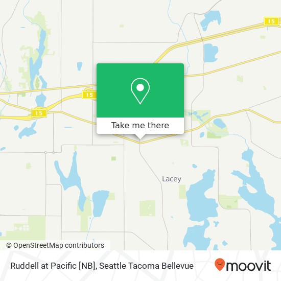 Ruddell at Pacific [NB] map