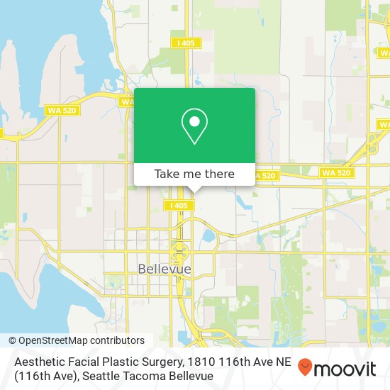 Aesthetic Facial Plastic Surgery, 1810 116th Ave NE map
