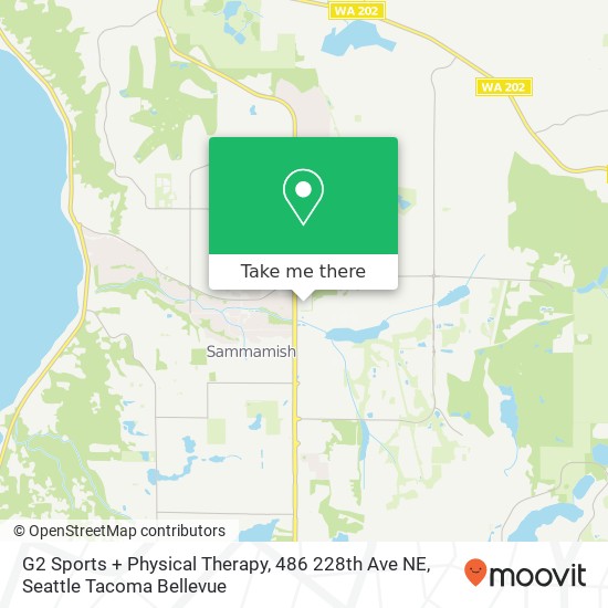 Mapa de G2 Sports + Physical Therapy, 486 228th Ave NE