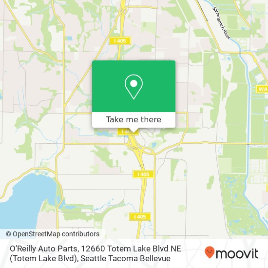 Mapa de O'Reilly Auto Parts, 12660 Totem Lake Blvd NE