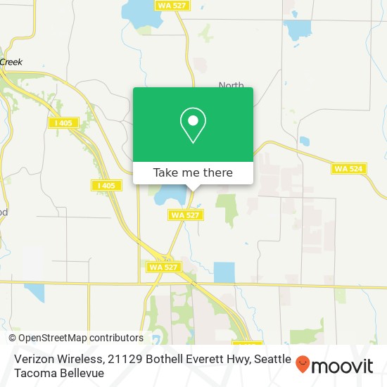 Verizon Wireless, 21129 Bothell Everett Hwy map