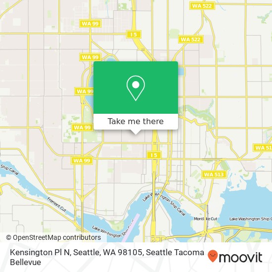Mapa de Kensington Pl N, Seattle, WA 98105