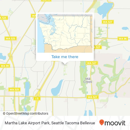 Mapa de Martha Lake Airport Park, 146th St SW