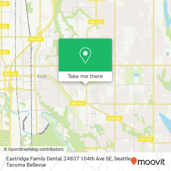 Mapa de Eastridge Family Dental, 24837 104th Ave SE