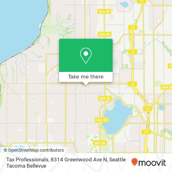 Mapa de Tax Professionals, 8314 Greenwood Ave N