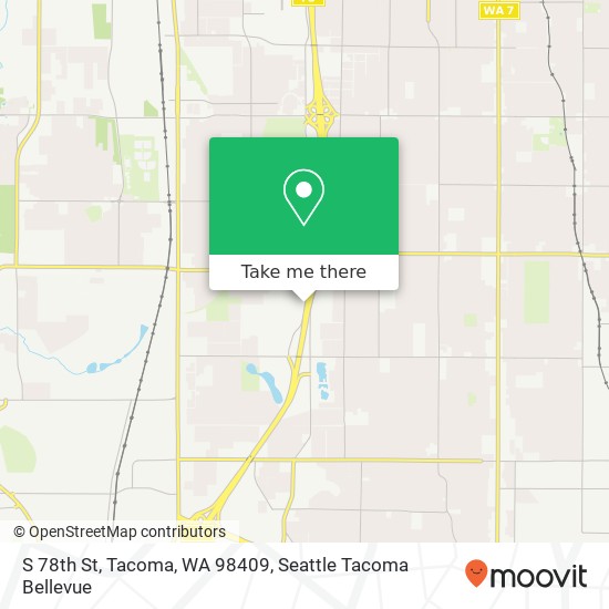 Mapa de S 78th St, Tacoma, WA 98409