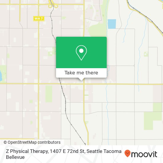 Mapa de Z Physical Therapy, 1407 E 72nd St