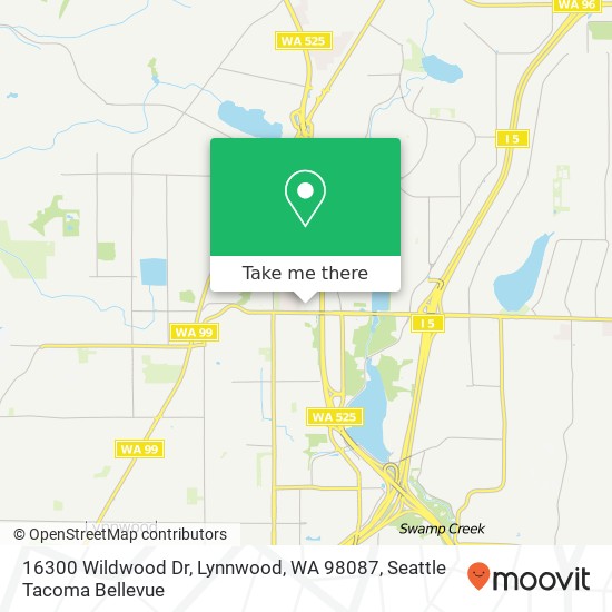 Mapa de 16300 Wildwood Dr, Lynnwood, WA 98087