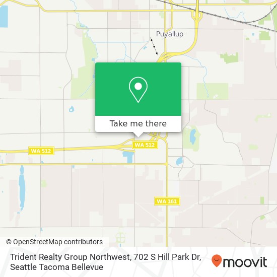 Mapa de Trident Realty Group Northwest, 702 S Hill Park Dr