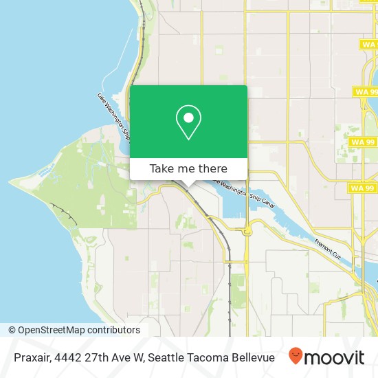 Praxair, 4442 27th Ave W map