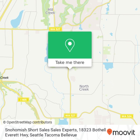 Mapa de Snohomish Short Sales Sales Experts, 18323 Bothell Everett Hwy