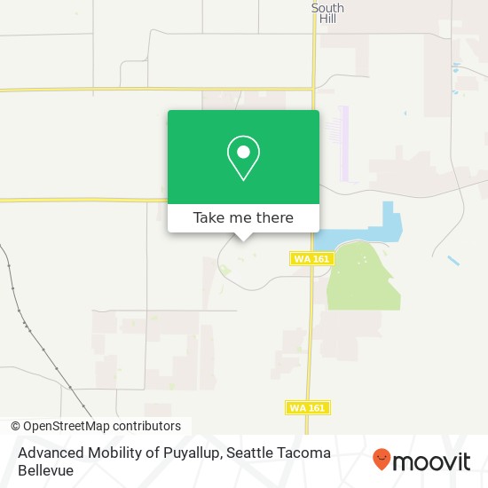 Mapa de Advanced Mobility of Puyallup, 18102 93rd Ave E