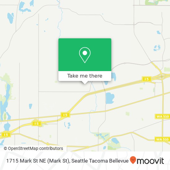 Mapa de 1715 Mark St NE (Mark St), Olympia, WA 98516