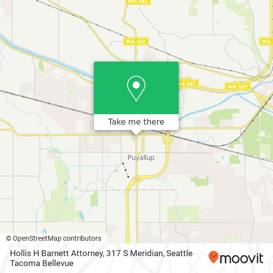 Mapa de Hollis H Barnett Attorney, 317 S Meridian