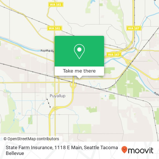 State Farm Insurance, 1118 E Main map