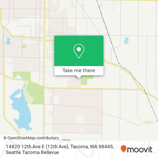 Mapa de 14820 12th Ave E (12th Ave), Tacoma, WA 98445