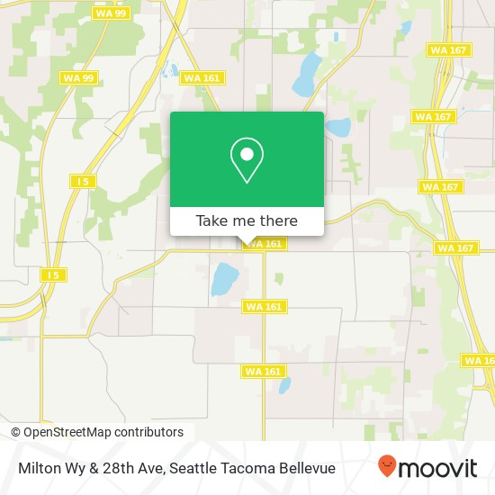 Milton Wy & 28th Ave map