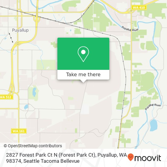 Mapa de 2827 Forest Park Ct N (Forest Park Ct), Puyallup, WA 98374