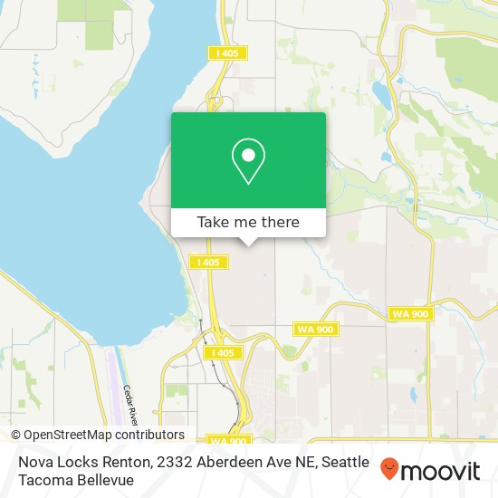 Mapa de Nova Locks Renton, 2332 Aberdeen Ave NE