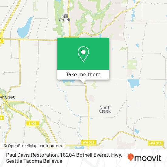 Mapa de Paul Davis Restoration, 18204 Bothell Everett Hwy