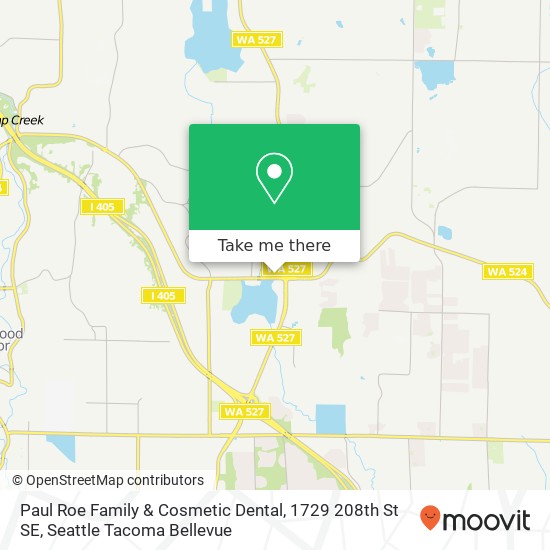 Paul Roe Family & Cosmetic Dental, 1729 208th St SE map