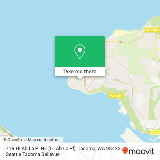 Mapa de 719 Hi Ab La Pl NE (Hi Ab La Pl), Tacoma, WA 98422