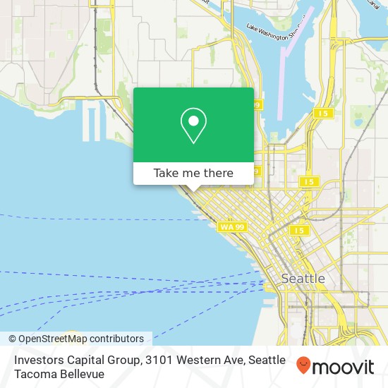 Mapa de Investors Capital Group, 3101 Western Ave