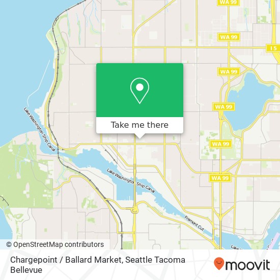 Mapa de Chargepoint / Ballard Market