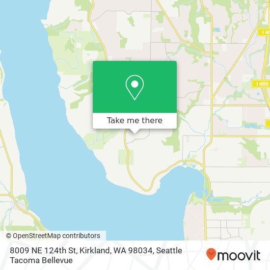 Mapa de 8009 NE 124th St, Kirkland, WA 98034