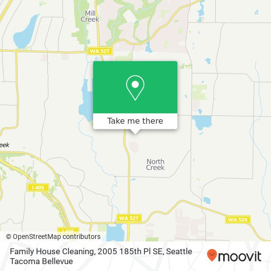 Family House Cleaning, 2005 185th Pl SE map