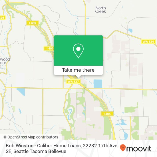 Mapa de Bob Winston - Caliber Home Loans, 22232 17th Ave SE