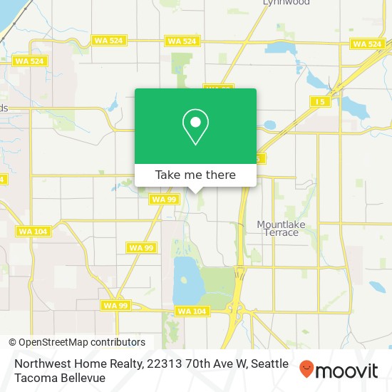 Northwest Home Realty, 22313 70th Ave W map